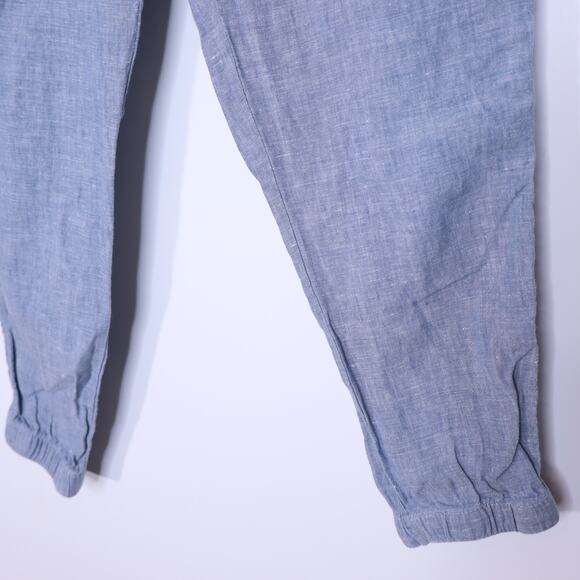 ATHLETA Cabo Linen Jogger Chambray Blue Pull On Summer Beachwear Women's 4P - Picture 3 of 11
